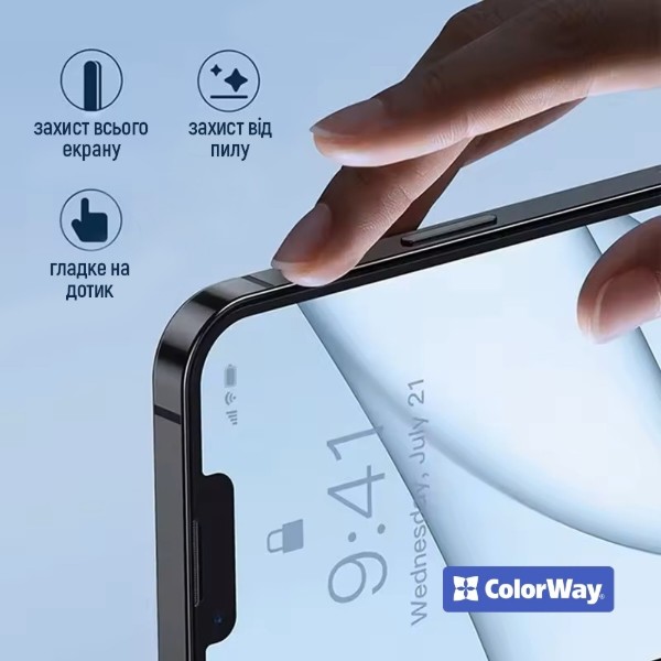 Фото - Захисне скло для смартфону Colorway 9H FC glue for Xiaomi Redmi Note 15 Pro 5G Black (CW-GSFGXRN15P5-BK)